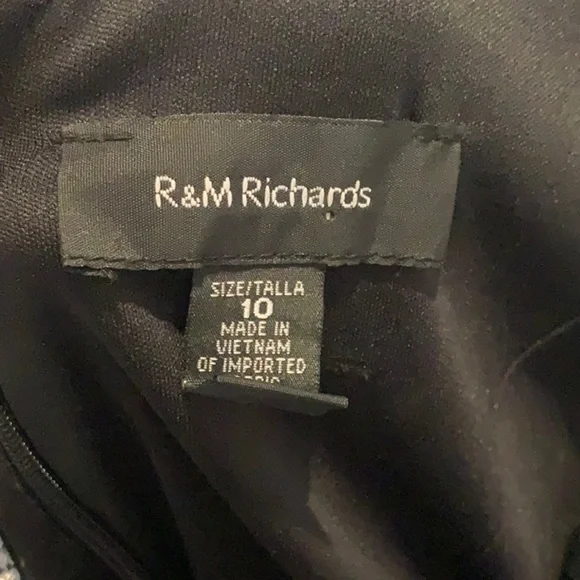 🔥R&M Richards, One-Shoulder Beaded Cocktail Jumpsuit, So Elegant,Size 10 - Picture 6 of 8